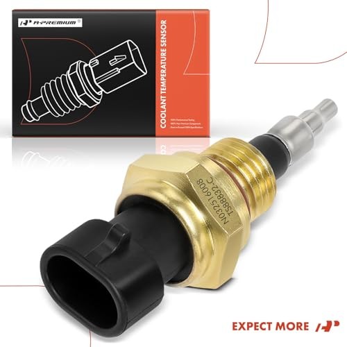 Engine Coolant Temperature Sensor [2 Pins] Compatible with Cummins ISX, QSX,