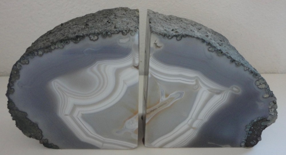 Brazilian Agate Bookends
