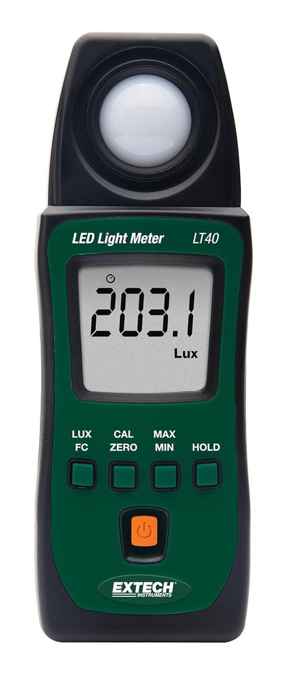 User-Friendly LED Light Meter with Backlit Display - Excellent for Professionals
