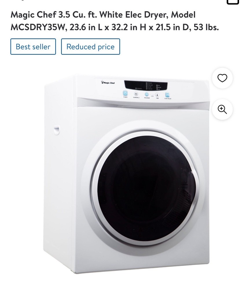 washer and dryer set used