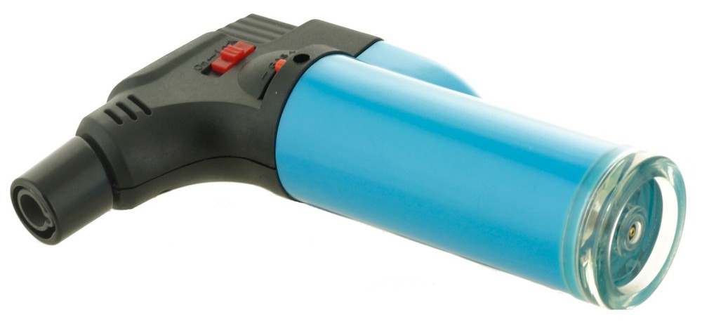12 Pack Jumbo 4" Single Jet Flame Torch Gun Lighter Refillable Lockable Neon