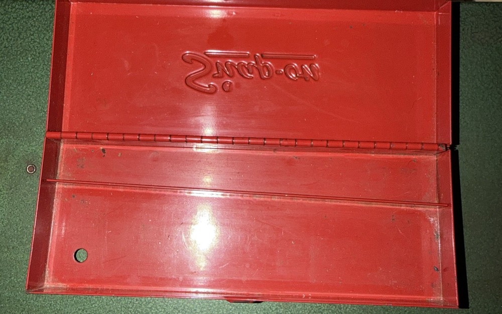 Snap On Empty Red Tin Vintage USA
