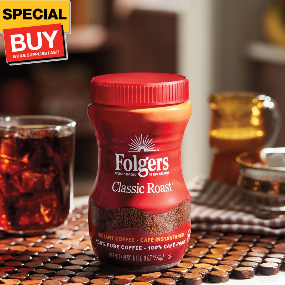 Classic Roast Instant Coffee, 8 Ounces