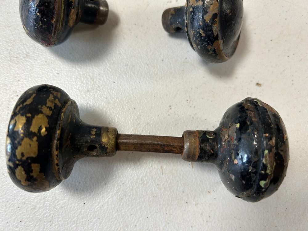 Vintage Brass Painted Door Knobs