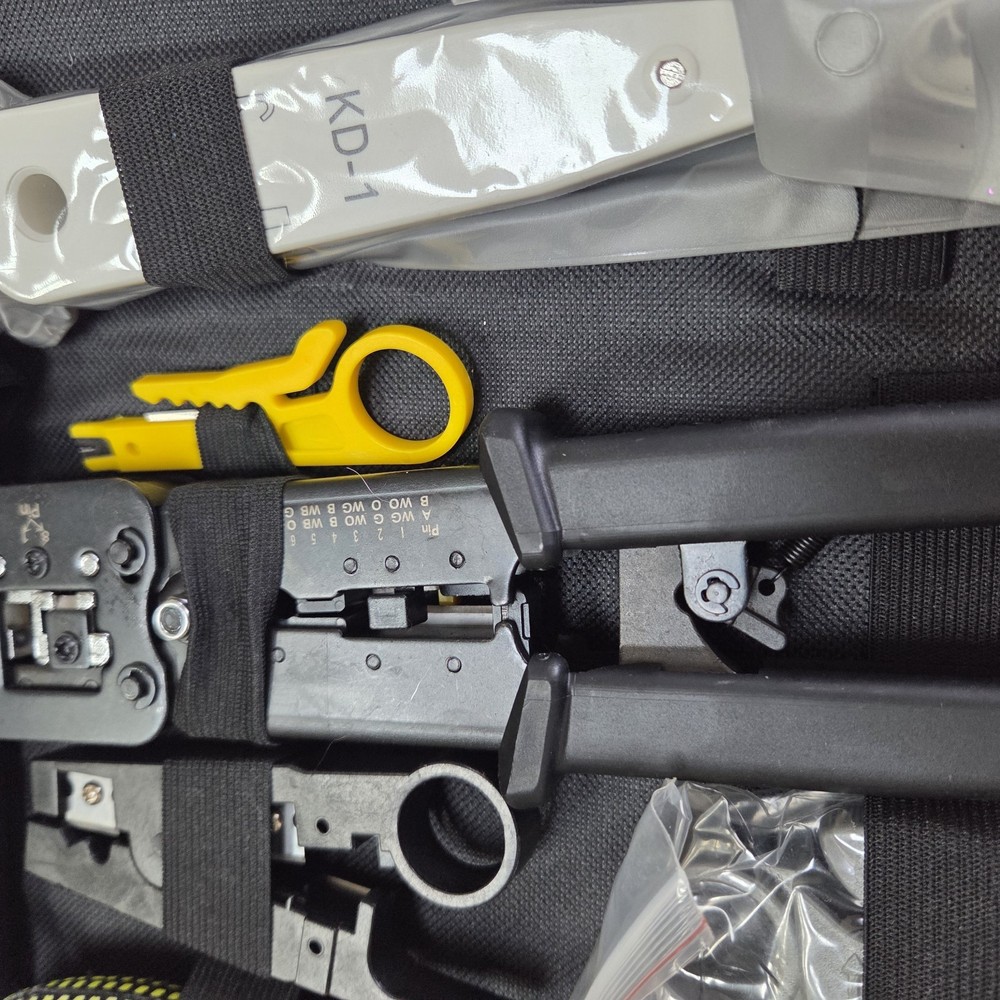 Network Tool Kit - RJ45 Crimper, Tester & Strippers for Ethernet Cable Work
