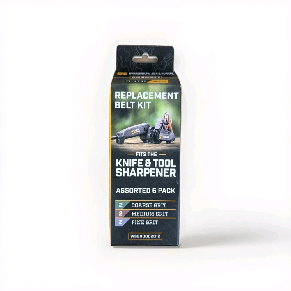 Work Sharp Knife & Tool Sharpener Coarse, Medium, Fine Grit Replacement Belt Kit