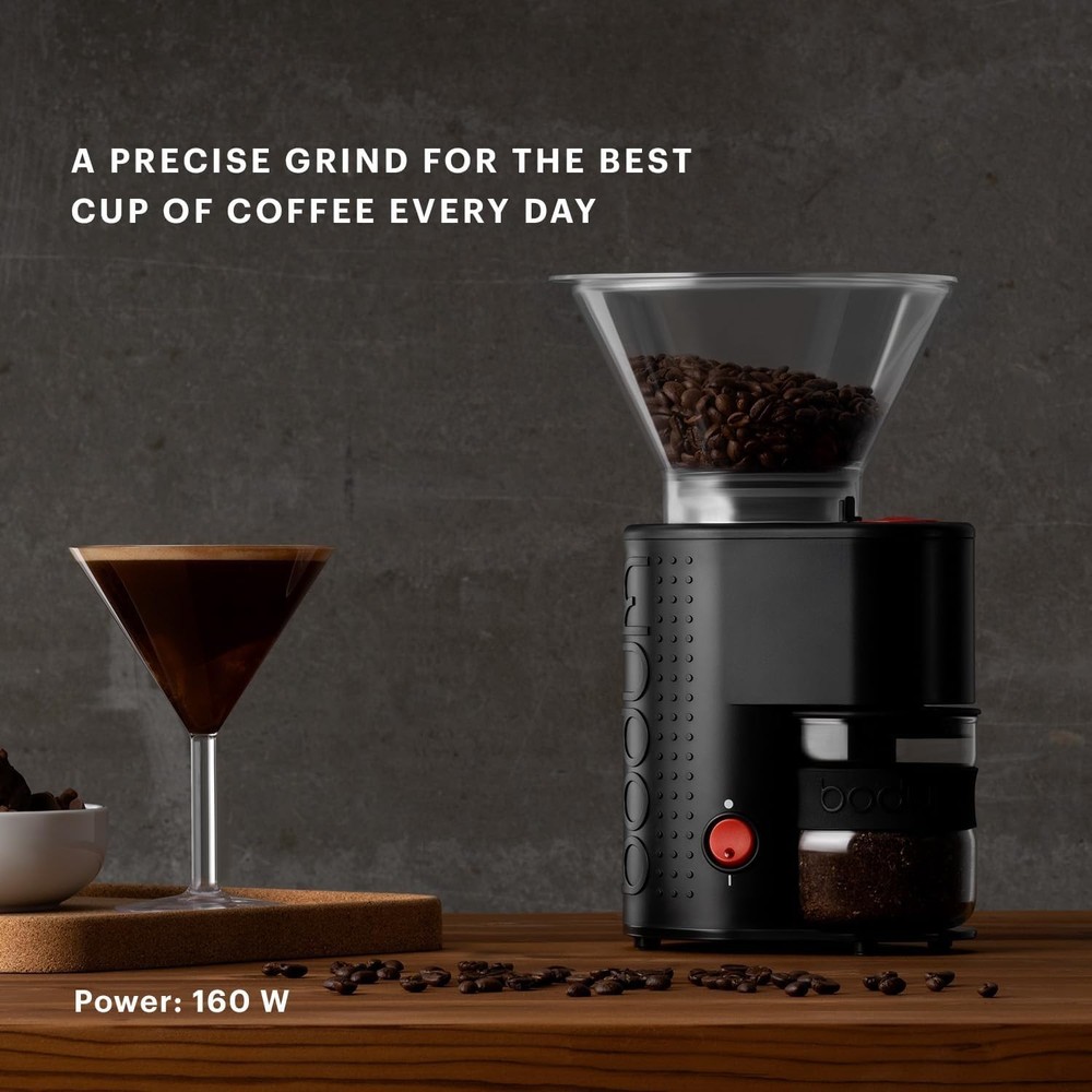 Burr Coffee Grinder, Preset Timer, 12 Grind Settings