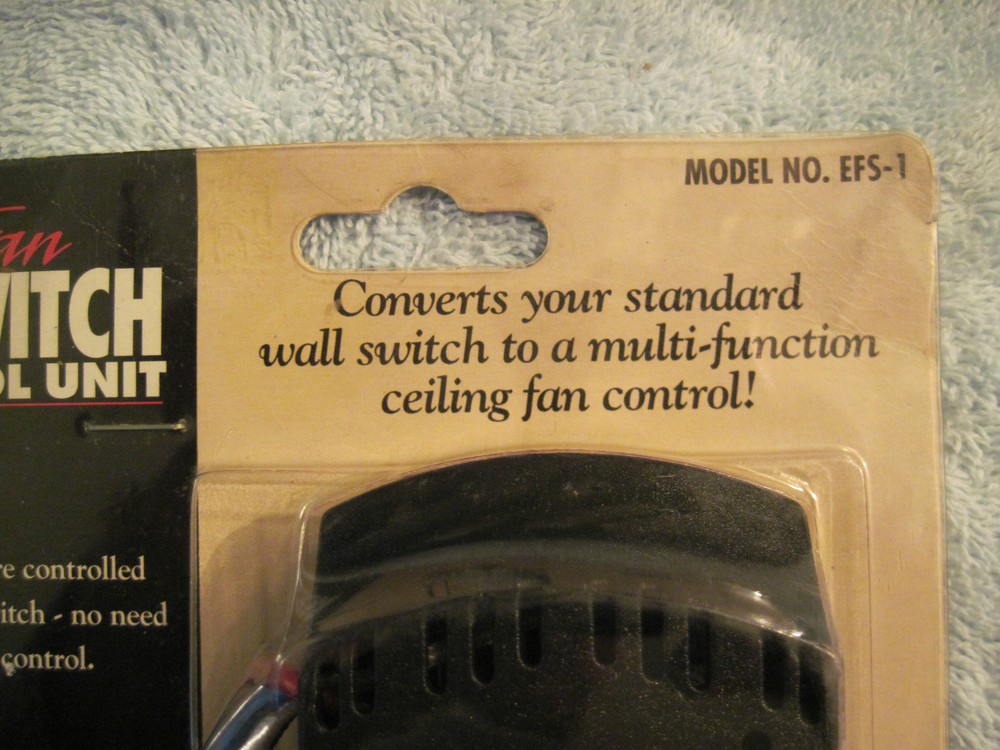 Ceiling Fan Smart Switch Wall Control Unit Encon Ind. Model EFS-1