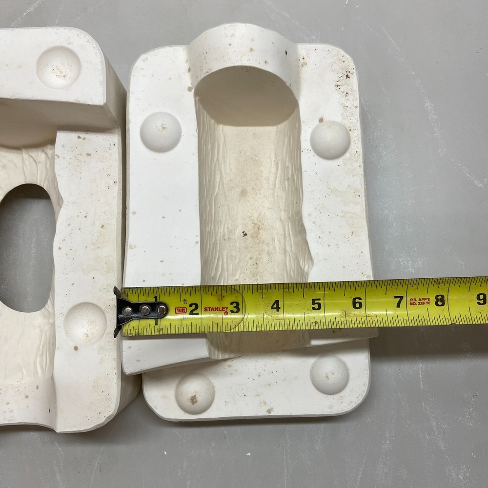 Ceramic Slip Mold Tree Trunk Log Bark Texture Holland #H182