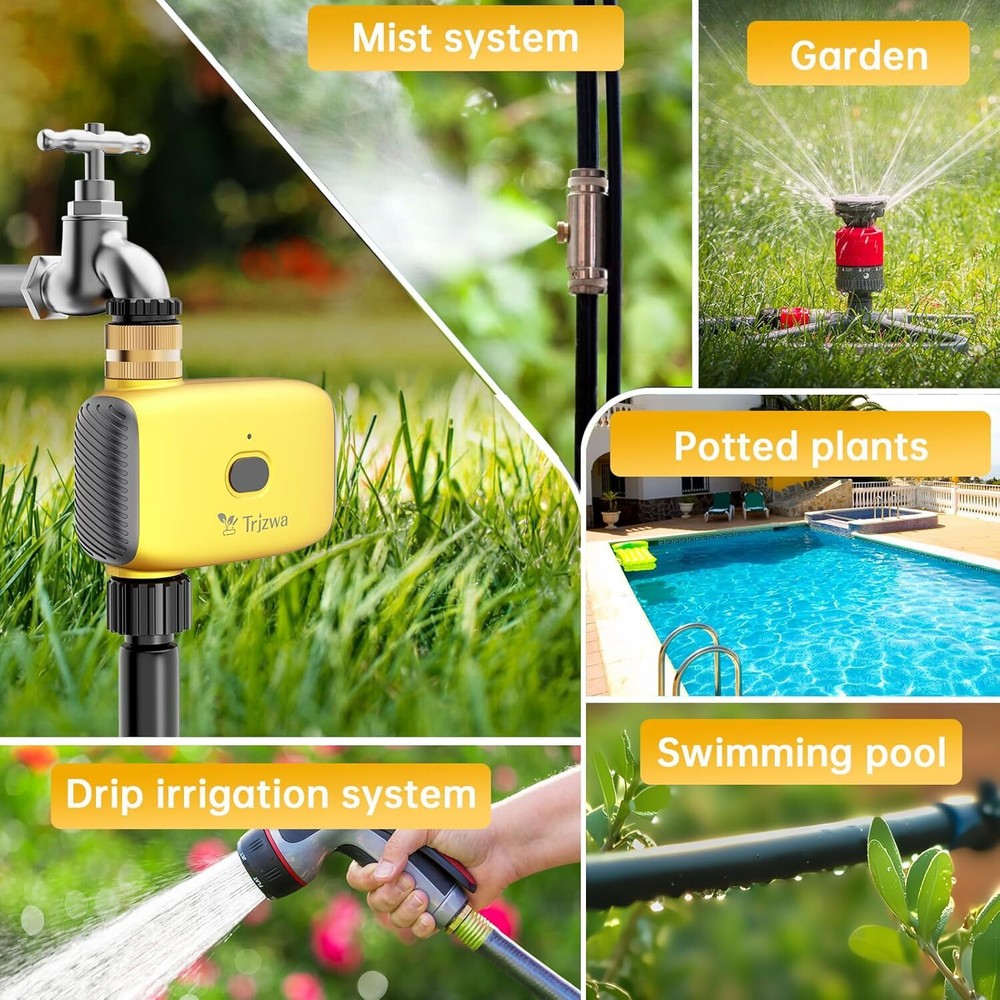 WiFi Smart Water Valve for Garden Irrigation System with Rain Delay Function