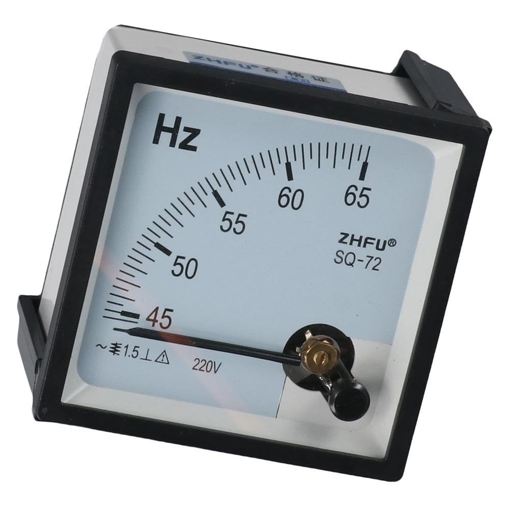 AC Frequency Meter,Frequency Panel Meter,Pointer Type Analog and black