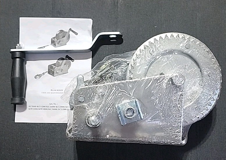 Hand Winch, 3500 lbs., with 3500Lb Hand Winch with Cable