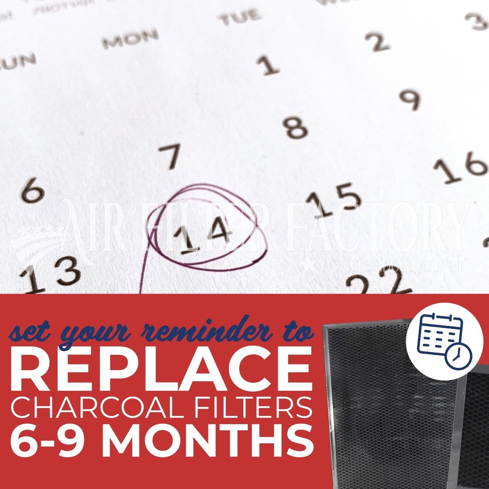 Compatible With KitchenAire KA240 Range Hood Charcoal Carbon Replacement Filter