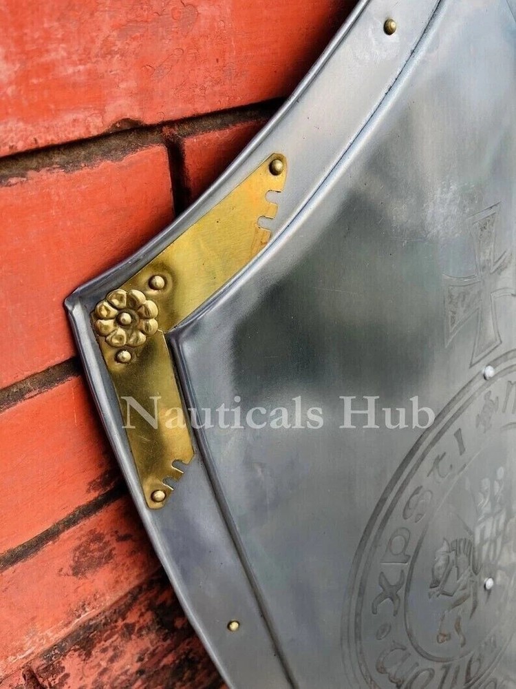 28'' Medieval Armor Templar Knight Shield Replica Decorative