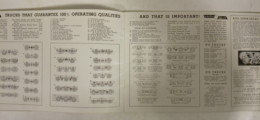 Vanden Boom Mini-Train 1940 Catalog