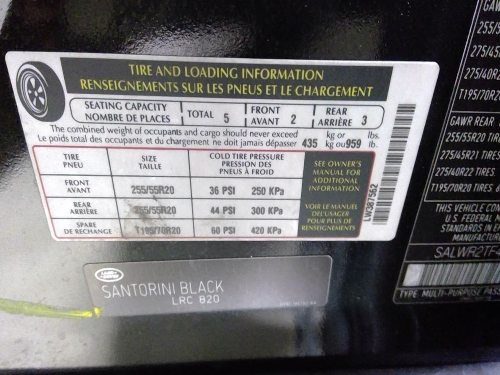 ROVER SPT 2014 Transmission Shift 981990