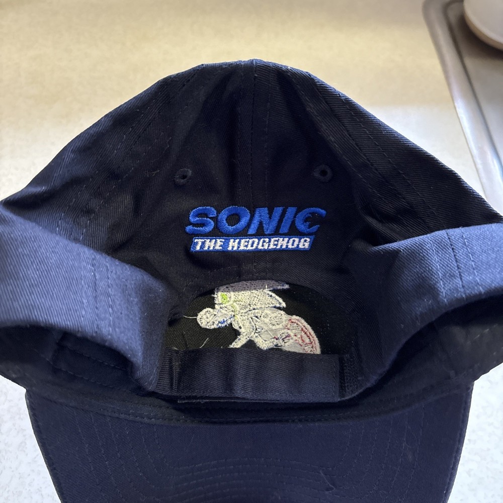 Sonic the Hedgehog Baseball Hat Navy Blue. Embroidered.