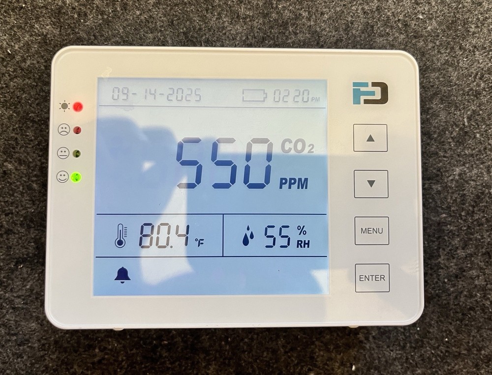 Forensics FD - C02000 Carbon Dioxide Detector Gas Analyzer LCD Display