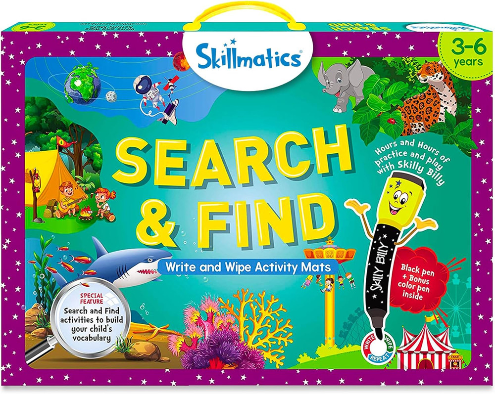 Skillmatics Search and Find Educational Game - Reusable Preschool Learning