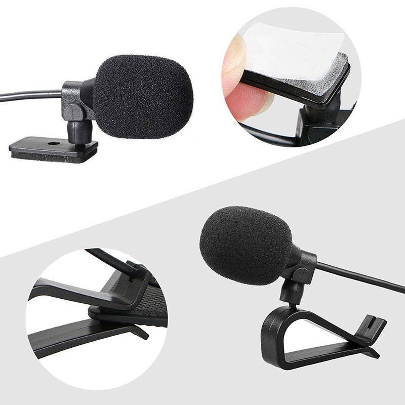 Microphone Black Replacement Vehicle Windproof Car Electronics Accessories
