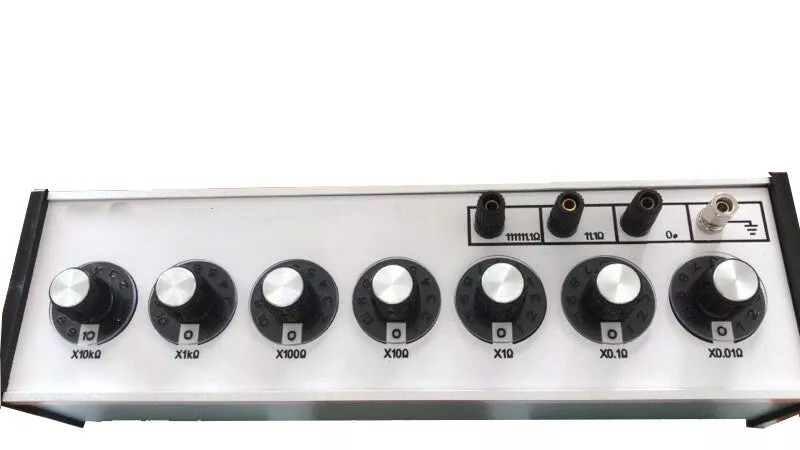 Adjustable 7 Dials DC Resistance Box Resistor Decade Decade Box 0.01-111111.10Ω