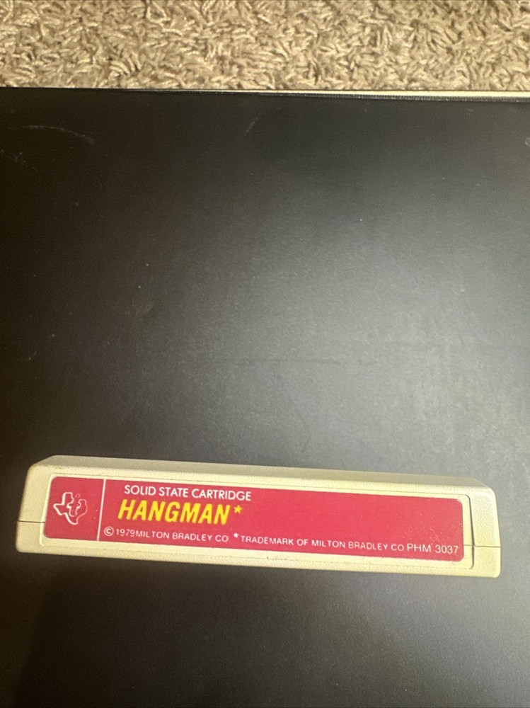 Texas Instruments TI-99/4A Hangman Solid State Game Cartridge PHM3037