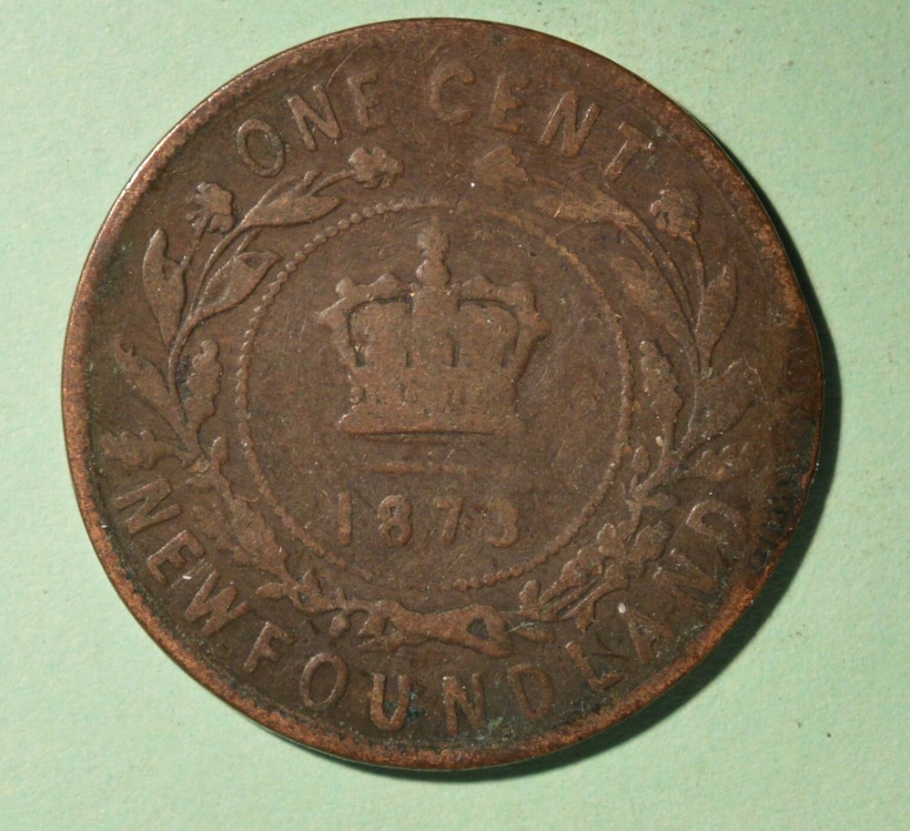 Newfoundland 1873  -- large cent - Inv# A-31
