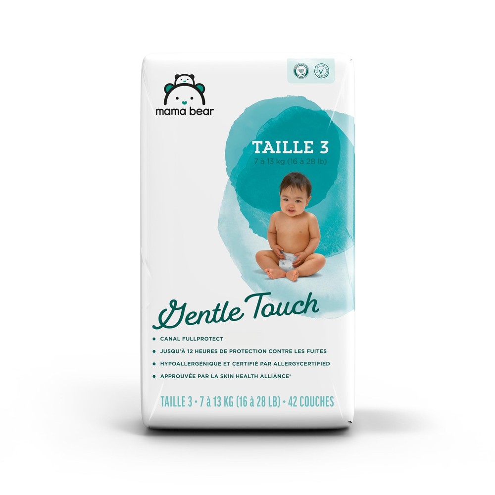 Amazon Brand - Gentle Touch Diapers, Size 3, 42 Count