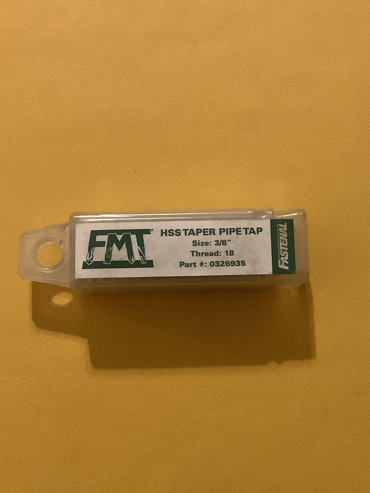 FMT 3/8” HSS Taper Pipe Tap Thread 18