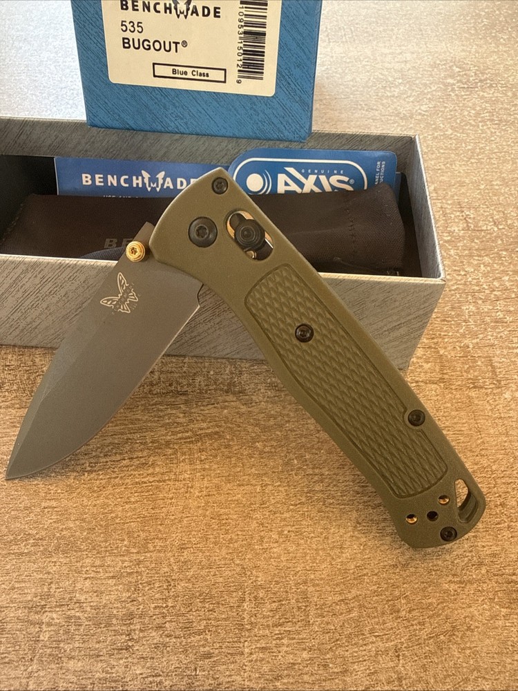 Bugout 535 Olive Green Handle CPM-S30V Blade Authenticity Unverified