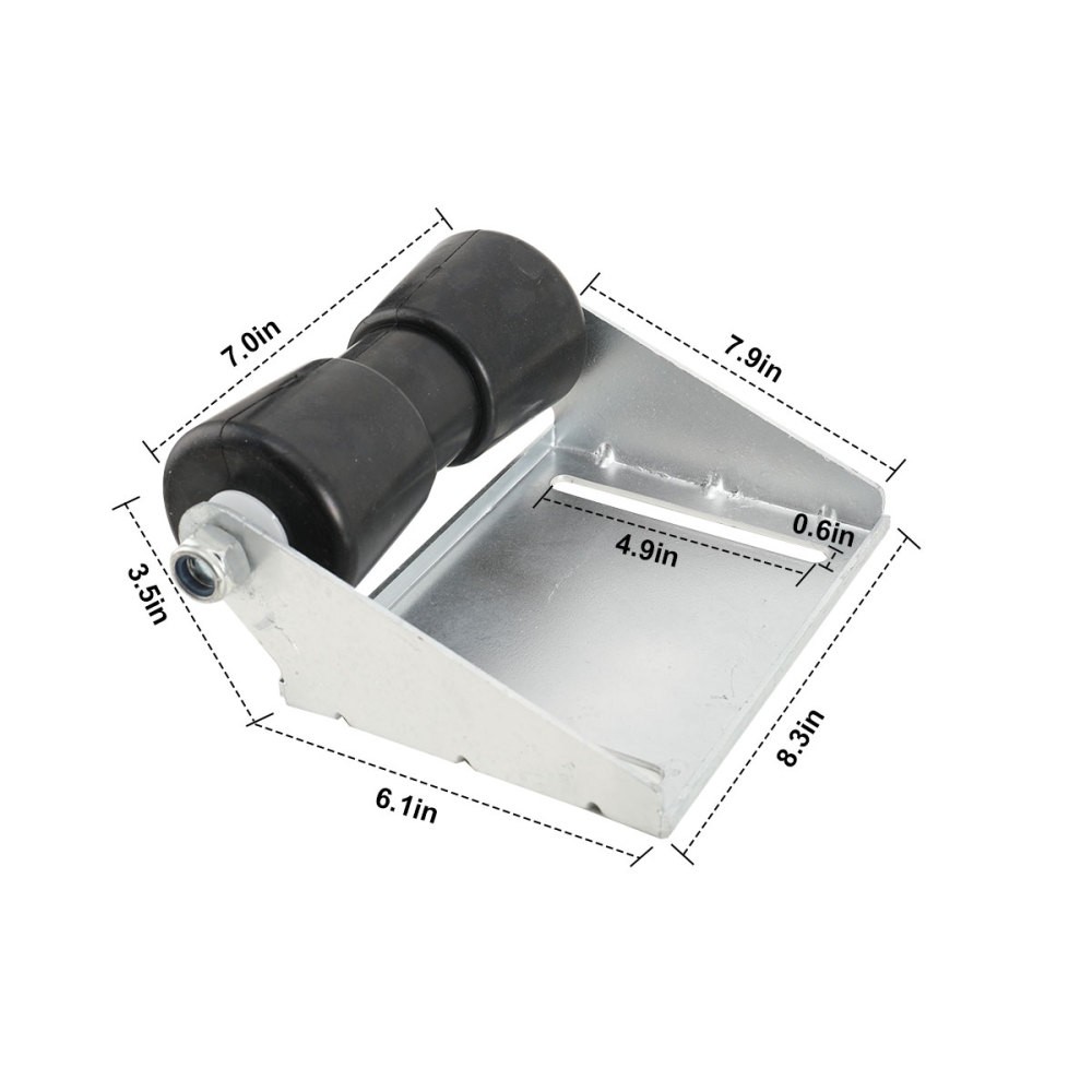New For Boat Trailer Rollers with Brackets 8/10/12 inch Keel Roller Assembly Kit