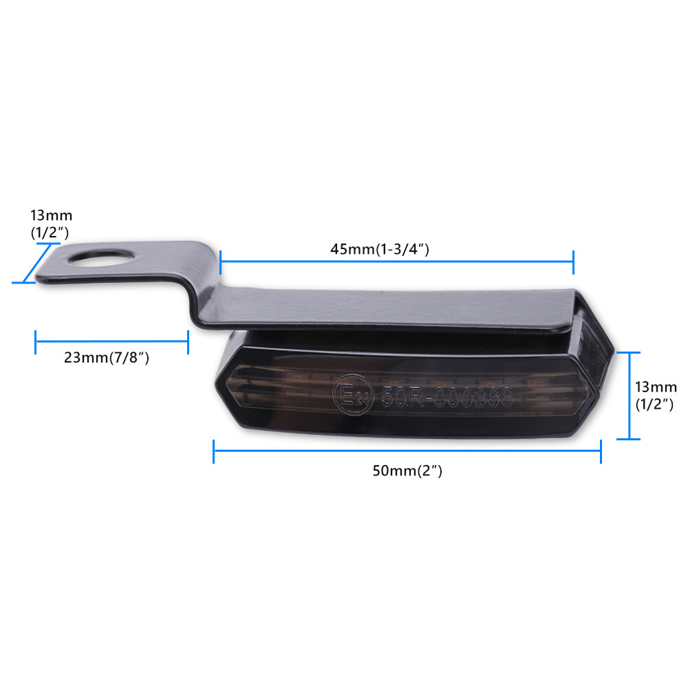 LED Motorcycle Handlebar Turn Signals Sequential Front Blinkers Running Lights