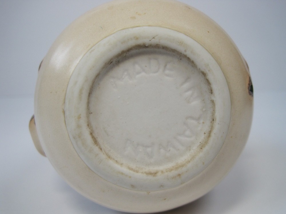 Vintage Ceramic Drip Glazed Vase 4.5" Tall