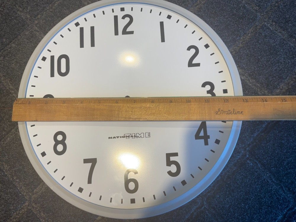 USED 12 3/4" Clock Dial in Metal Frame