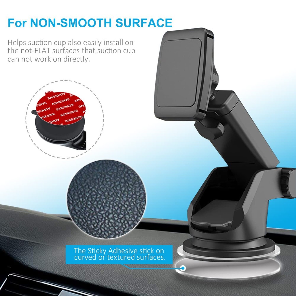 6 Pack Dashboard Pad Mounting Disk Adhesive for Suction Cup Car Phone Holder