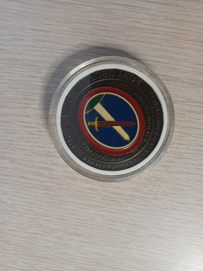 Command Sergeant Major Award For Excellence NSA Ft Meade Army Challenge Coin