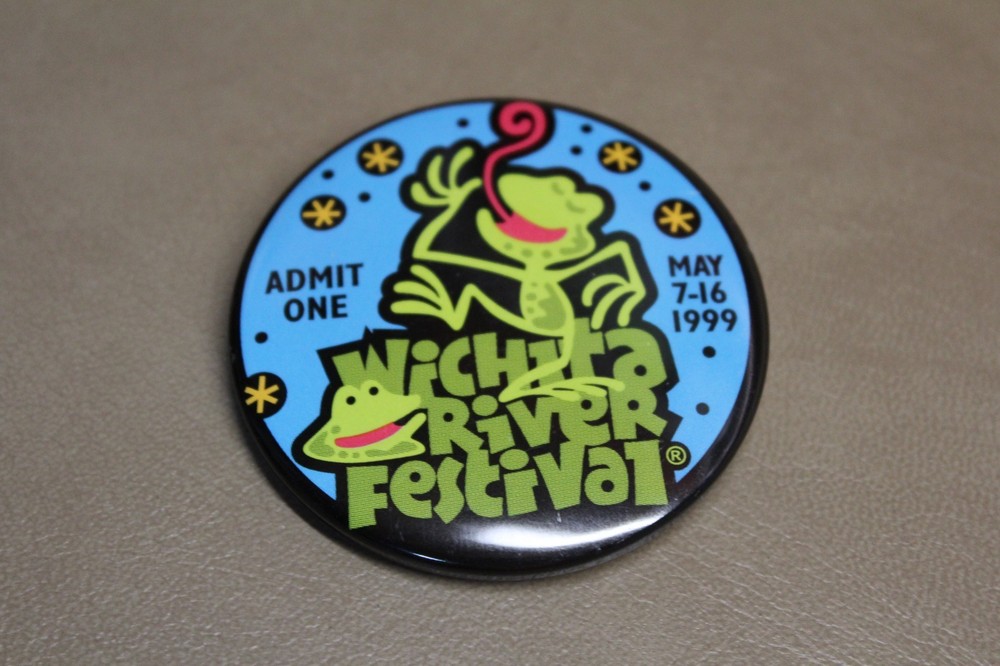 1999 Wichita River Festival Pinback Button