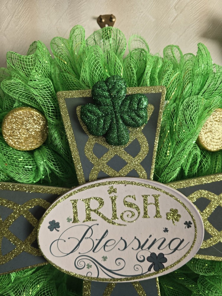 St. Patrick's Day Wreath - Handmade