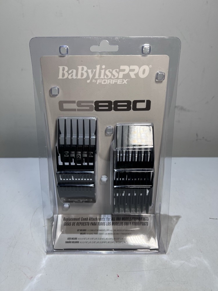 BaByliss PRO CS880 Replacement Comb Attachments Set 8 pcs. Barber, Professional
