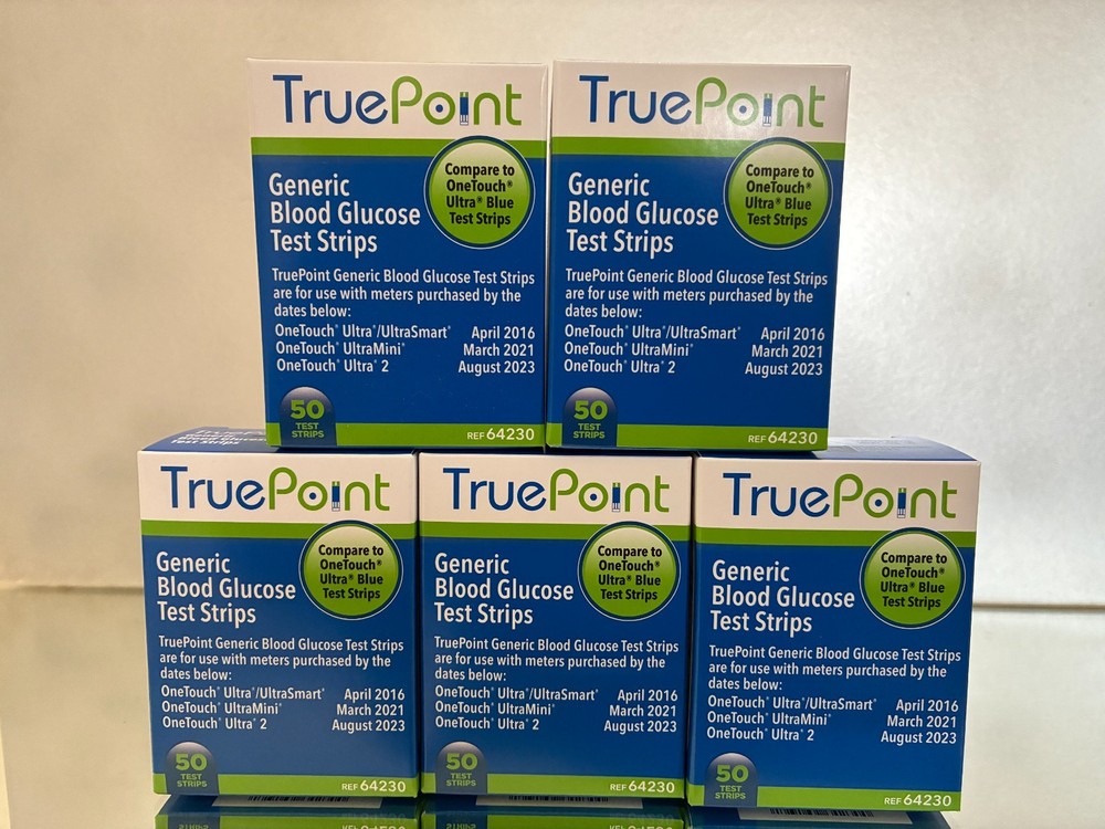 TRUE POINT = UNISTRIP 1 GENERIC FOR ONE TOUCH Blood Glucose 250 Test Strips