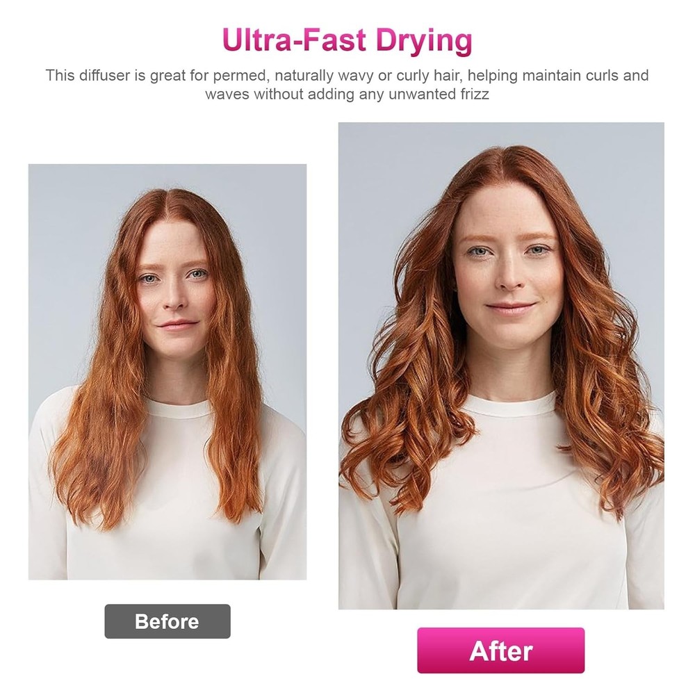 Upgraded Diffuser for Dyson Airwrap Styler, Portable Hair Dryer Diffuser Atta...