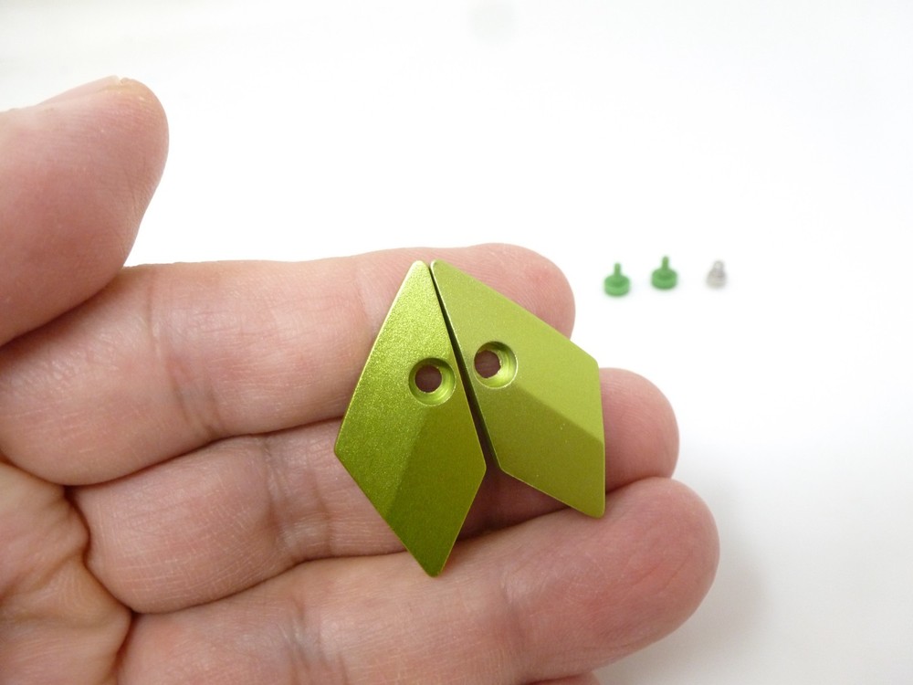 NEW MACDEV CLONE 5 / 5S EYE COVERS & MOUNTING SCREWS + DETENTS PAINTBALL LIME