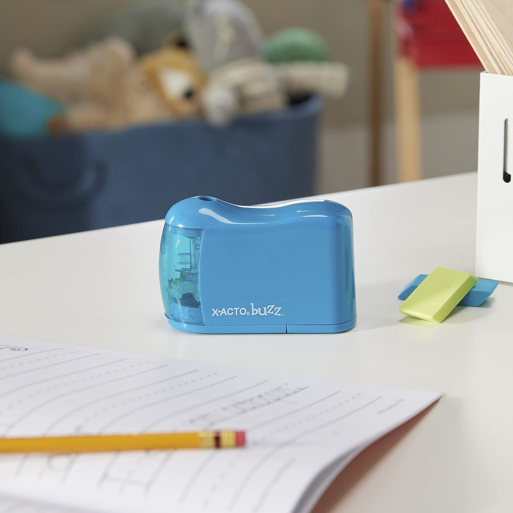 X-ACTO Buzz Battery Pencil Sharpener, Assorted 1 Count (Pack of 1),