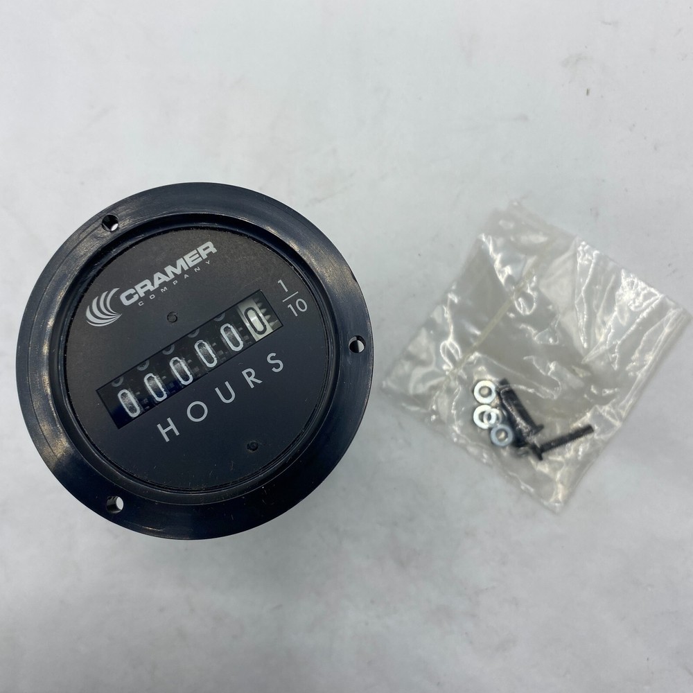Cramer 6X137 Elapsed Time Indicator Hours 115VAC 60Hz 5 Digit Electromechanical