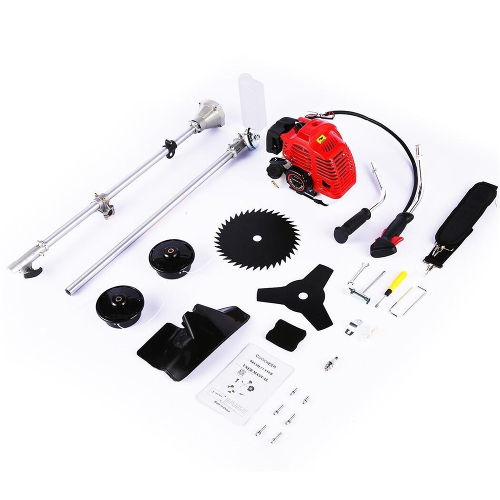 58CC Grass String Trimmer Gas Powered Straight Shaft Weed Eater 2-Stroke 1600W🎍