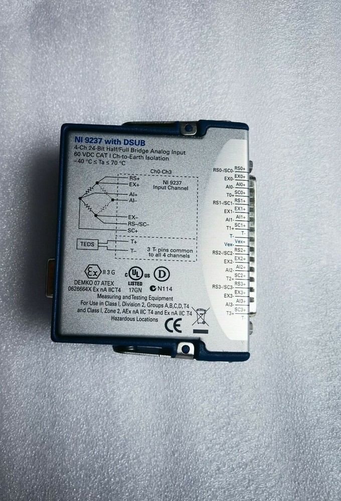 National Instruments NI 9237 NI-9237 cDAQ Strain / Bridge Input Module, D-Sub