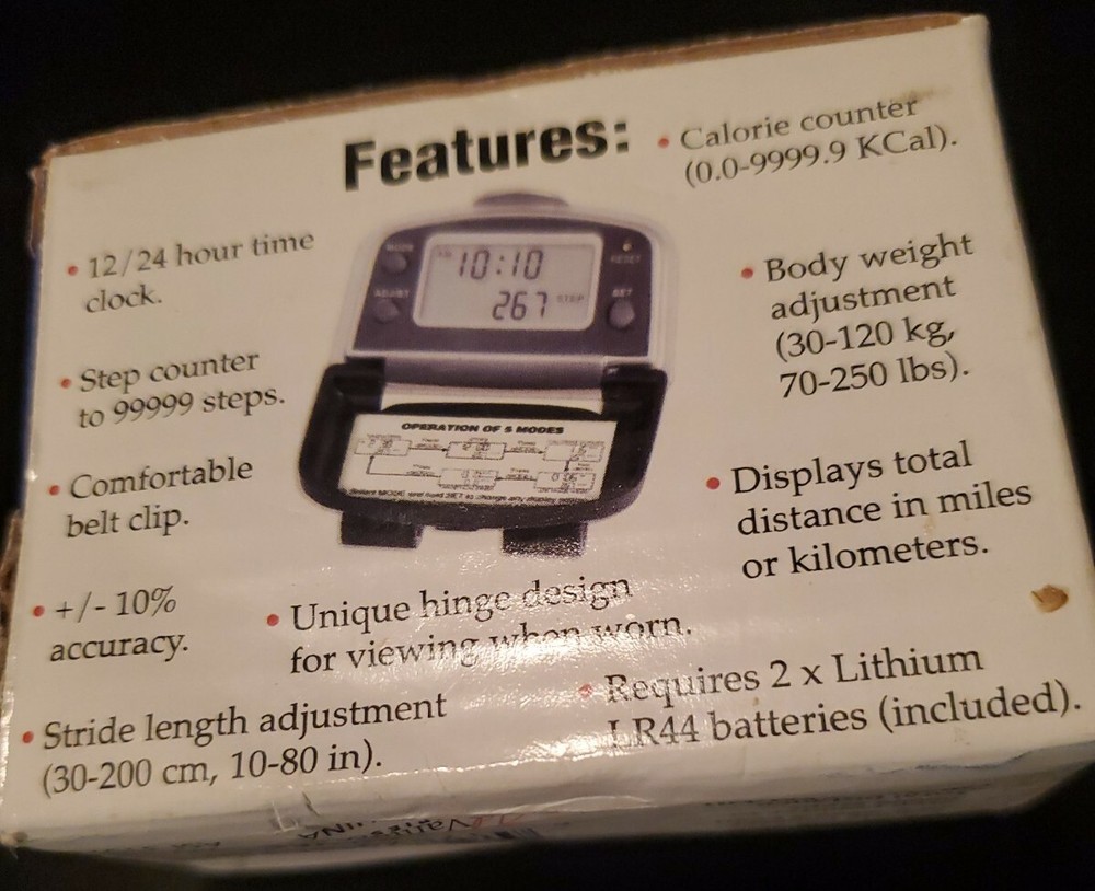 Advantage 5 Function Pedometer Ad-288****NEW IN FACTORY PACKAGING♡♡