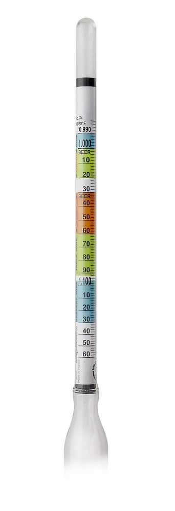 Home Brew Ohio Triple Scale Hydrometer and Test Jar Combo
