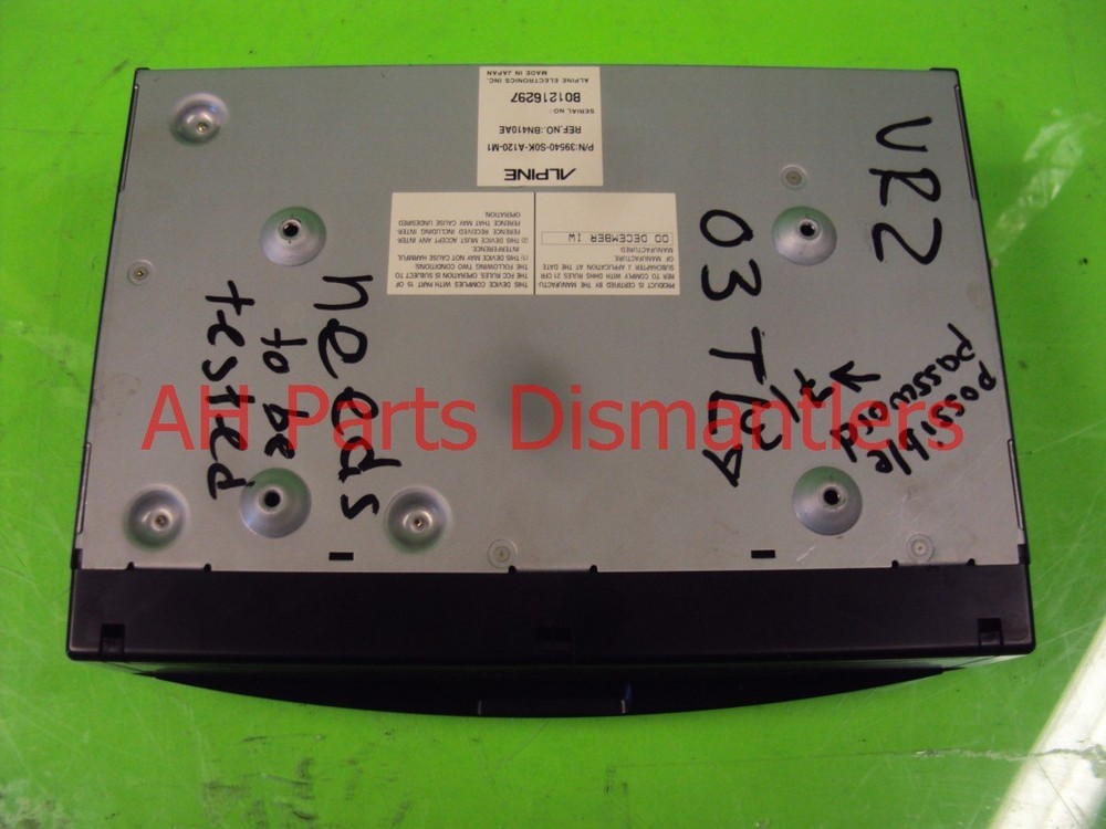 2000-2003 Acura Tl Navigation Control Module Dvd Rear Disc Player 39450S0ka12