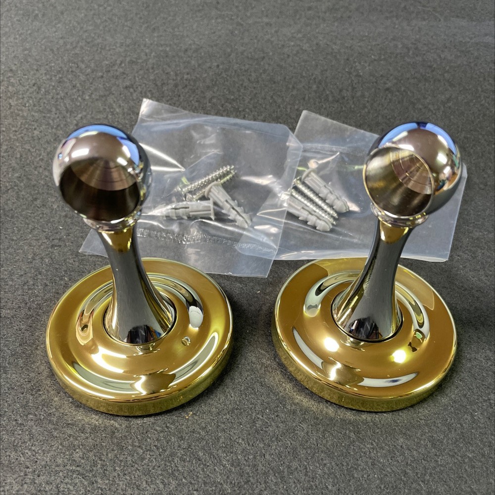 (5 Pack) Paper Holder Post Only Chrome and Polished Brass